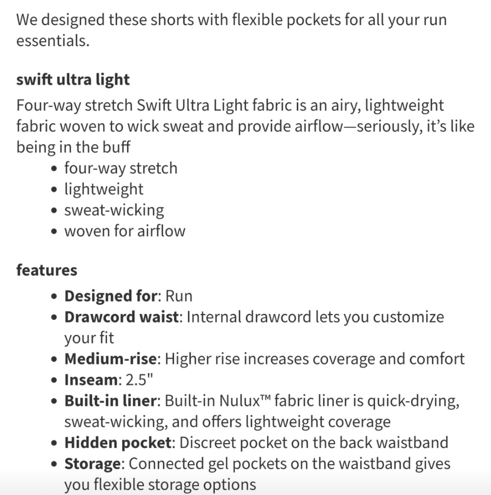 Lululemon Break Free Running Short. - Picture 8 of 16